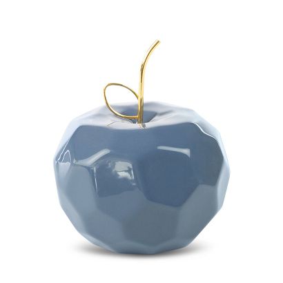 Figurka dekoracyjna APEL 13x13 Eurofirany jabłko granatowa