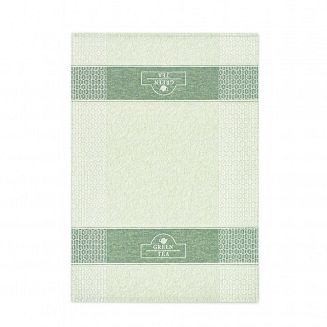 Ścierka kuchenna 50x70 Zwoltex Green Tea geometryczna liście zielona