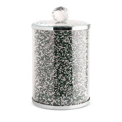 Pojemnik dekoracyjny VENTOSA Eurofirany zielony srebrny