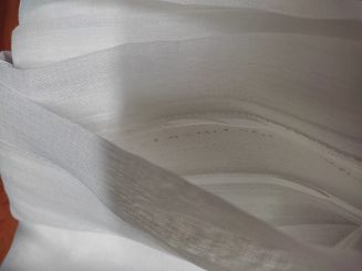 Firana gotowa na taśmie BRIGHT 400x150 biała z falbankami