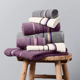 Ręcznik bawełniany z zawieszką MARS 30x50 szary