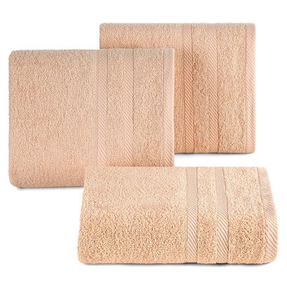 Ręcznik bawełniany MILO 70x140 Eurofirany jasnopomarańczowy