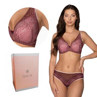 Biustonosz GAIA Push Up Irene 1183 bordowy