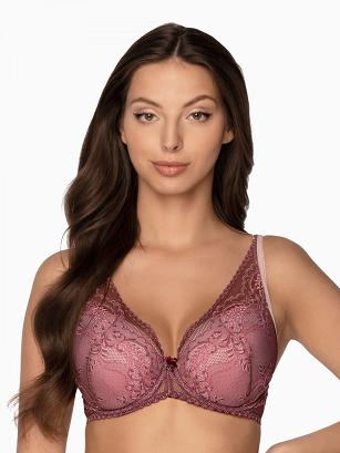 Biustonosz GAIA Push Up Irene 1183 bordowy