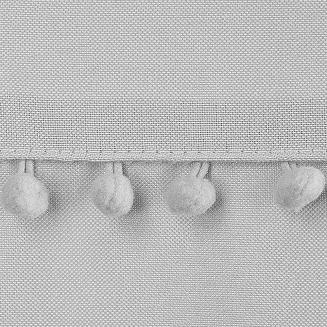 Zasłona gotowa na przelotkach DEFNE 135x260 Eurofirany szary