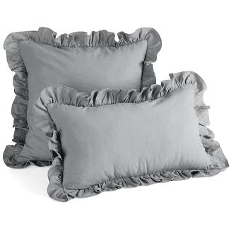 Poszewka dekoracyjna FALBANKA 45x45 Eurofirany stalowy