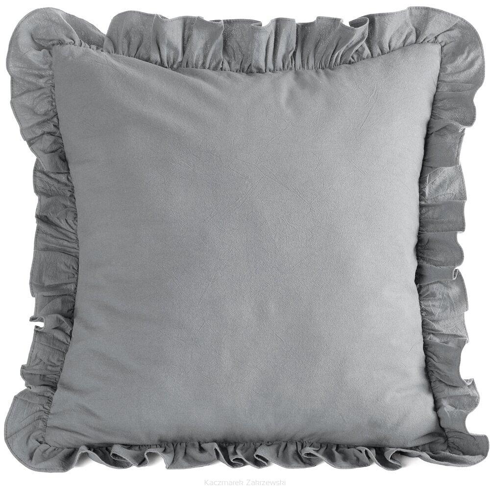 Poszewka dekoracyjna FALBANKA 45x45 Eurofirany stalowy