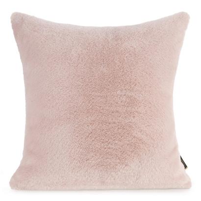 Poszewka dekoracyjna NINA 45x45 Eurofirany pudrowa futrzana i puszysta