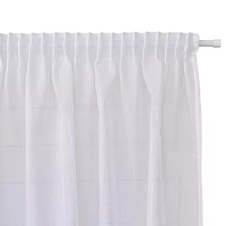 Firana gotowa na taśmie NALA 200x250 biała gładka