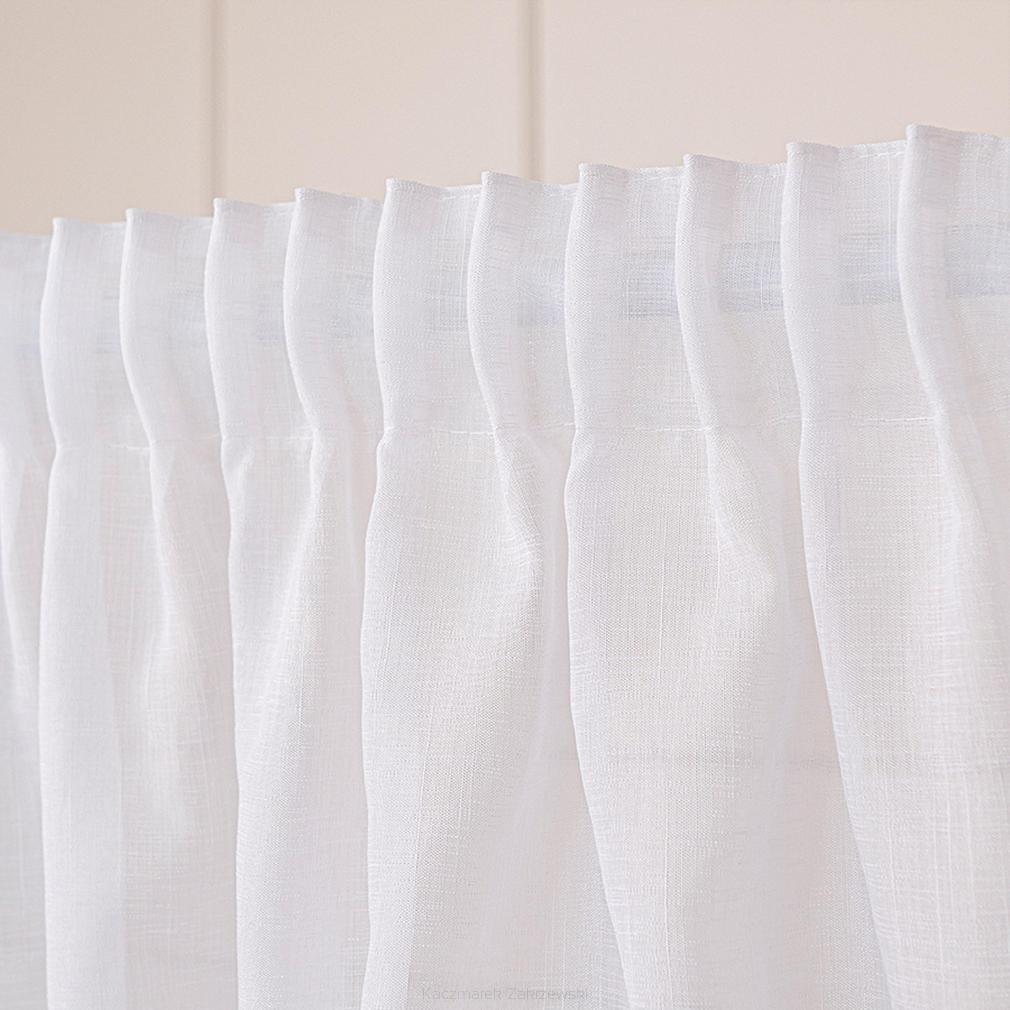 Firana gotowa na taśmie NALA 200x250 biała