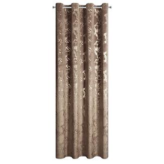 Zasłona gotowa na przelotkach RAJA 140x250 Eurofirany brązowy
