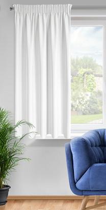 Zasłona gotowa na taśmie RITA 140x175 Eurofirany biała