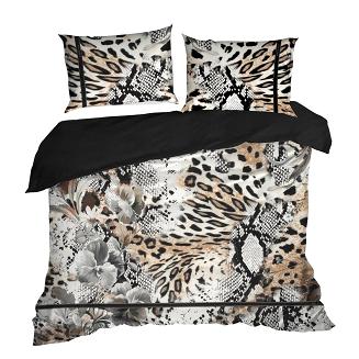 Pościel satynowa EVA 200x220 Eva Minge Eurofirany jasnobrązowy