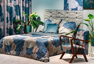 Firana gotowa na przelotkach SALVIA4 140x250 Eurofirany szałwiowy