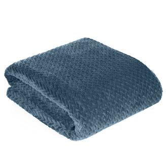 Koc narzuta na łóżko CINDY-3 150x200 niebieski