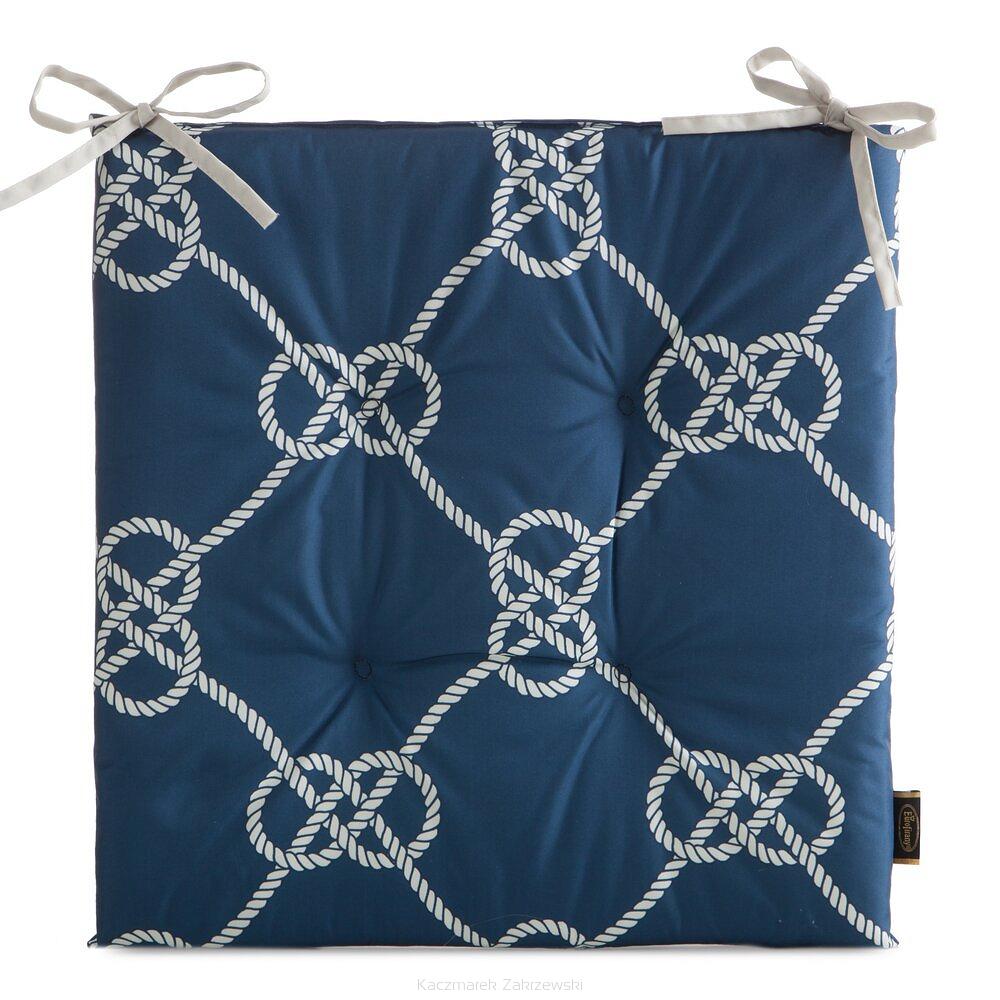 Poduszka na krzesło GARDEN 43x43x4 Eurofirany granatowy