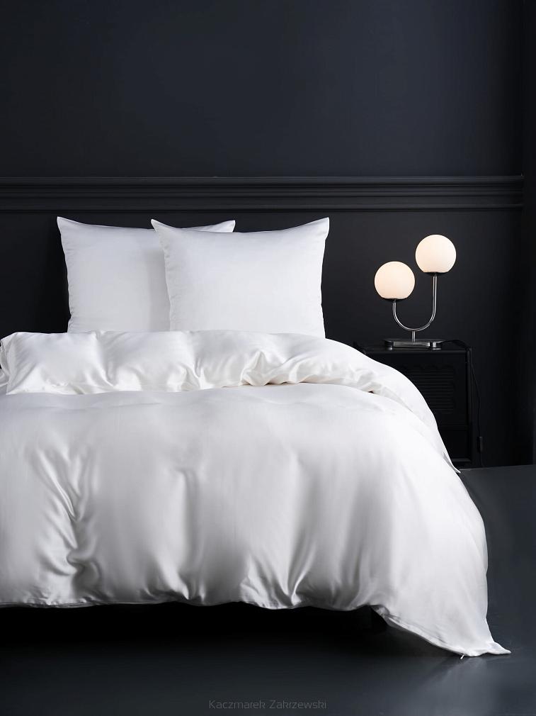 Pościel jedwabna 160x200 jedwab morwowy biała