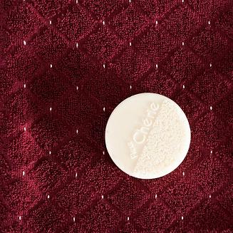 Ręcznik bawełniany OLIWIER 70x140 geometryczny wzór burgundowy