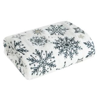 Koc świąteczny KOC21 150x200 Eurofirany biały