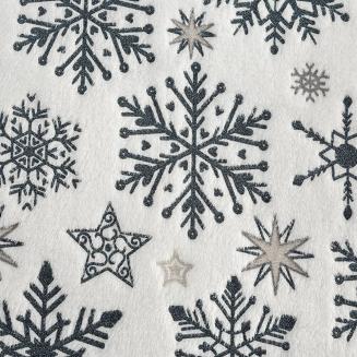 Koc świąteczny KOC21 150x200 Eurofirany biały