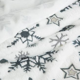 Koc świąteczny KOC21 150x200 Eurofirany biały