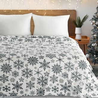 Koc świąteczny KOC21 150x200 Eurofirany biały