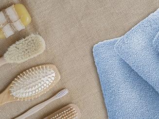 Ręcznik frotte Bari 50x100 gładki błękitny