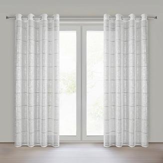 Firana gotowa na przelotkach KATY 140x250 Eurofirany biały