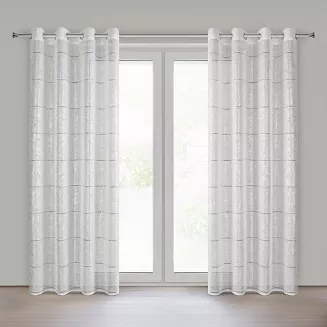 Firana gotowa na przelotkach KATY 140x250 Eurofirany biały