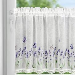 Firana gotowa ELLA 150x60 Eurofirany fioletowy