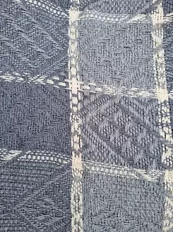 Komplet dekoracyjny narzuta 160x205 + 2x 60x160 ROMBY-KRATKA grafitowy ekri