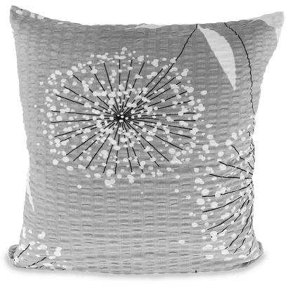 Poszewka z kory 70x80 wzór dmuchawce na szarości