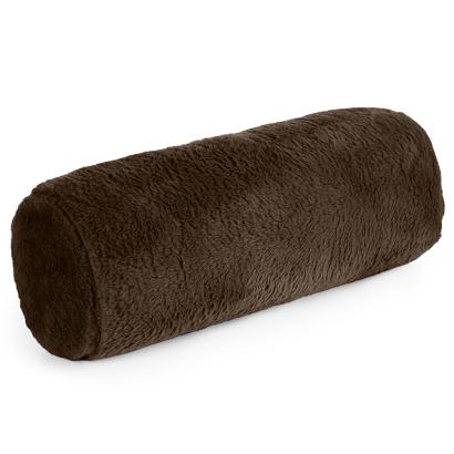 Poszewka dekoracyjna wałek NINA 15x45 Eurofirany ciemnobrązowy futrzany i puszysty