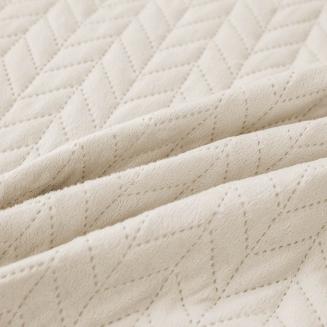 Narzuta dekoracyjna na fotel MOXIE 70x150 velvet cappuccino