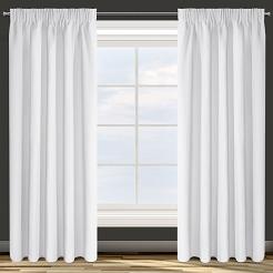 Zasłona gotowa na taśmie PARISA 140x270 Design91 biały