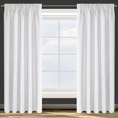 Zasłona gotowa na taśmie PARISA 140x270 Design91 biała