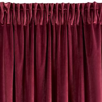 Zasłona gotowa na taśmie VILLA 140x270 Eurofirany bordowy