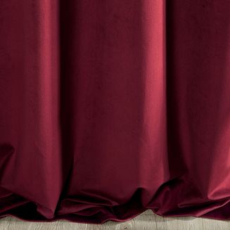 Zasłona gotowa na taśmie VILLA 140x270 Eurofirany bordowy