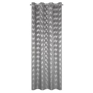 Zasłona gotowa na przelotkach CHILL 140x250 Eurofirany grafitowy/srebrny