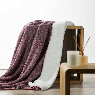 Koc narzuta PANDA 150x200 Eurofirany bordowy