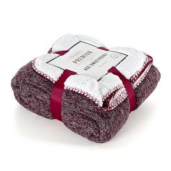 Koc narzuta PANDA 150x200 Eurofirany bordowy