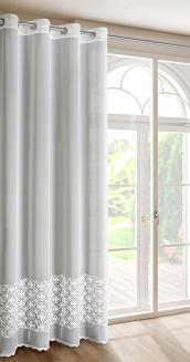 Zasłona gotowa na przelotkach LIWIA 140x250 Eva Minge Eurofirany biały