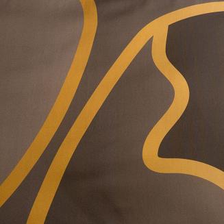 Pościel z makosatyny POS 160x200 Eurofirany brązowy/złocisty