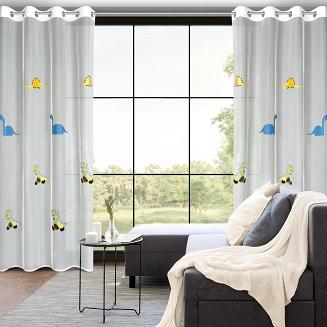 Firana gotowa na przelotkach DINO 140x250 Eurofirany biały