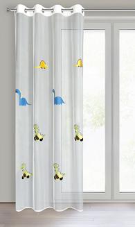 Firana gotowa na przelotkach DINO 140x250 Eurofirany biały