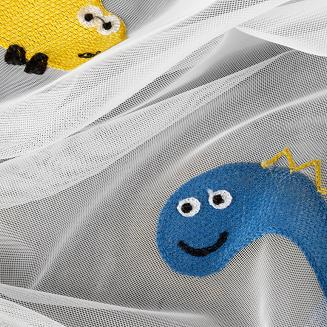 Firana gotowa na przelotkach DINO 140x250 Eurofirany biały