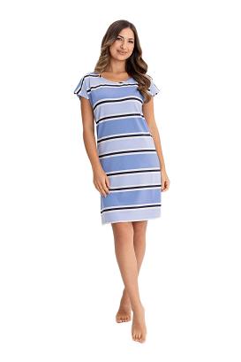 Koszula damska REGINA kod 170 niebieska w pasy