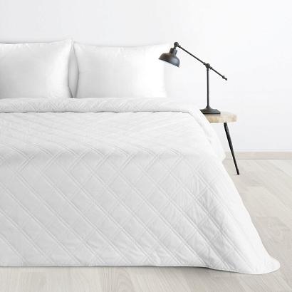 Narzuta dekoracyjna LUIZ 8 200x220 biała wzór geometryczny