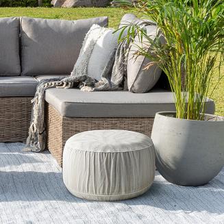 Pufa ogrodowa GARDEN 53 Eurofirany biały