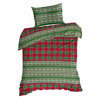 Komplet pościeli świąteczny POS 140x200 Eurofirany zielony